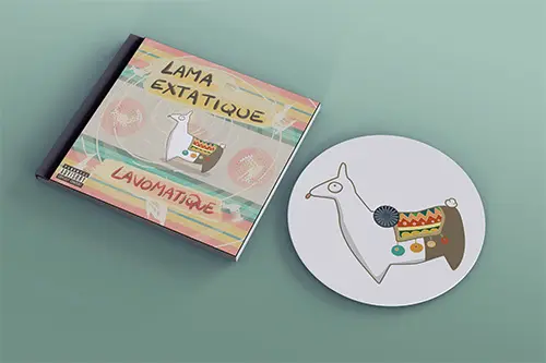 pochette CD album de musique illustration et design lama