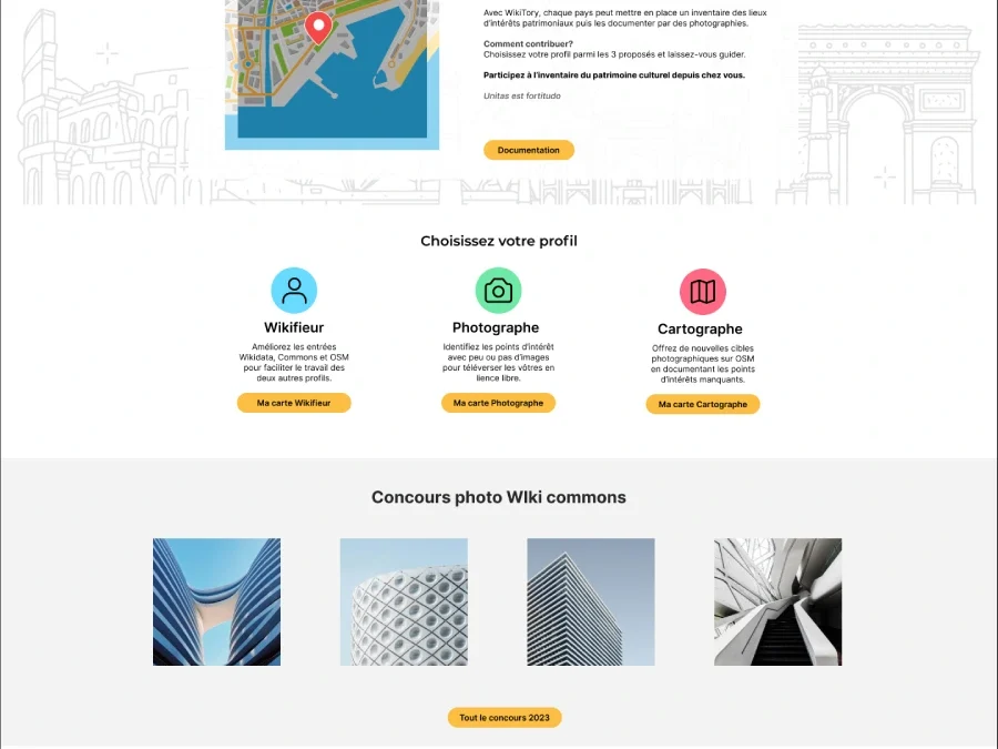 Logo et webdesign d’application – Wikitory