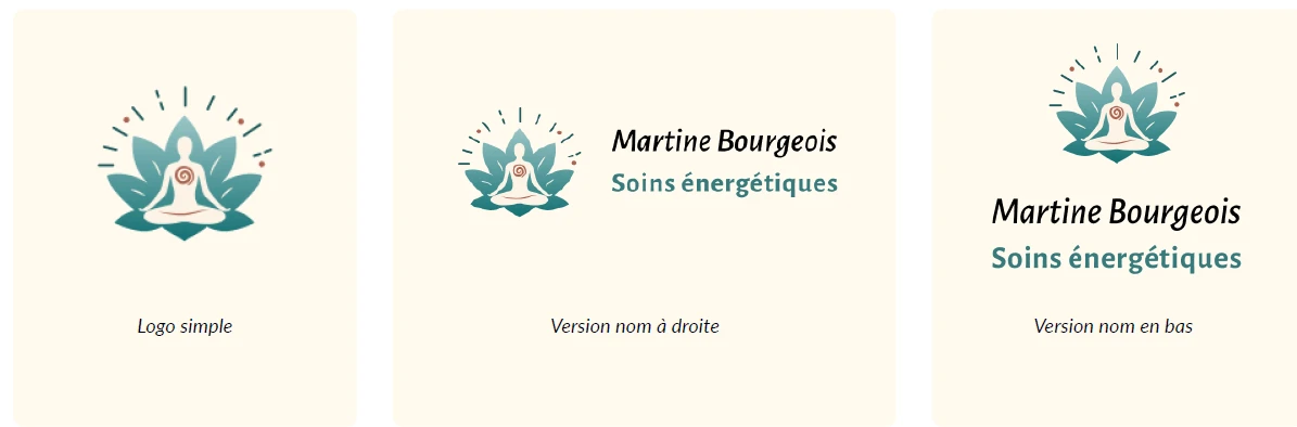 3 dispositions de logo énergéticienne