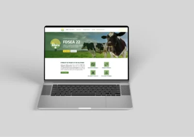 mockup accueil organisme syndical agricole
